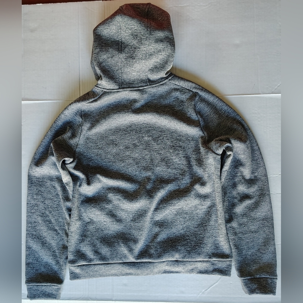 Nike Therma-Fit Hoodie Gray Youth Size XL Sweatshirt Thumb Holes Stain Repel - Picture 16 of 16